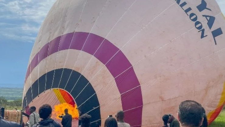 Yerli ve milli üretim sıcak hava balonları Ruanda semalarında