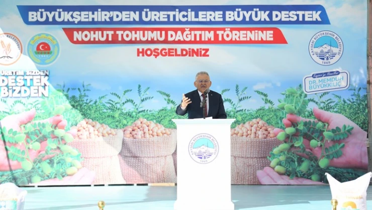 Yüzde 75 hibeli 40 ton nohut tohumu dağıtımı yapılacak.