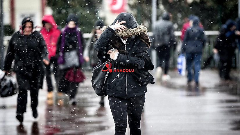 8 il için sağanak ve karla karışık yağış uyarısı