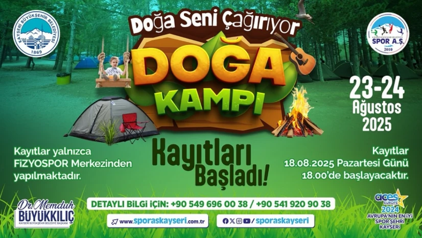 Büyükşehir'in Doğa Kampı, Yoğun İlgiyle Devam Ediyor