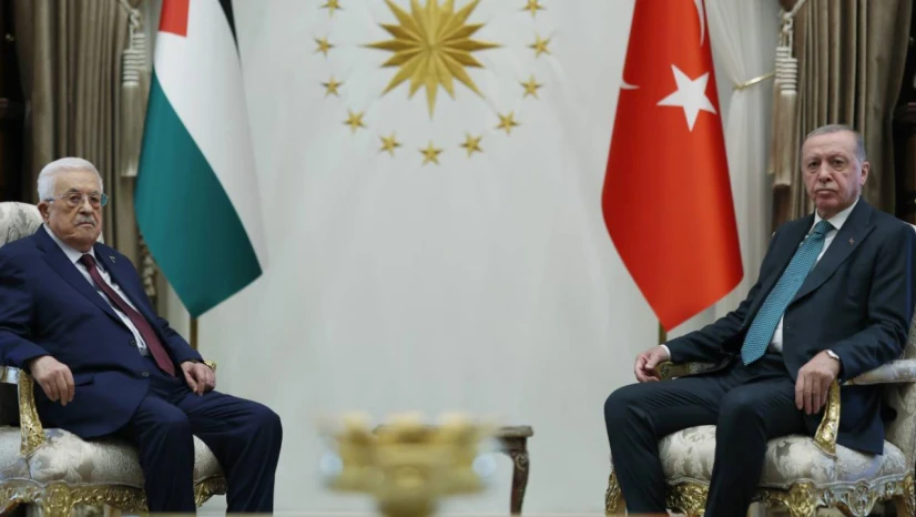 Cumhurbaşkanı Erdoğan, Filistin Devlet Başkanı Abbas ile Görüştü
