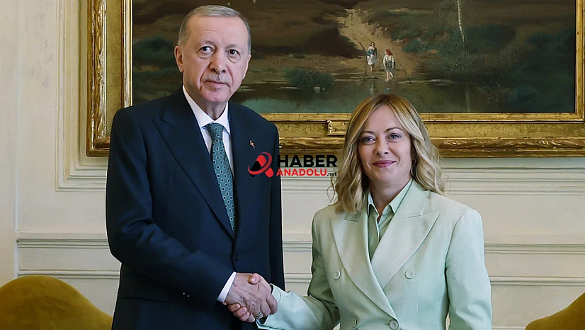 Cumhurbaşkanı Erdoğan, İtalya Başbakanı Meloni ile görüştü