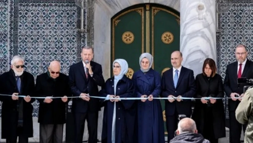 Cumhurbaşkanı Erdoğan, Topkapı Sarayı'nda restorasyonu tamamlanan alanların açılışını gerçekleştirdi
