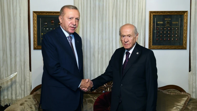 Cumhurbaşkanı Erdoğan ve MHP Lideri Bahçeli Bir Araya Geldi