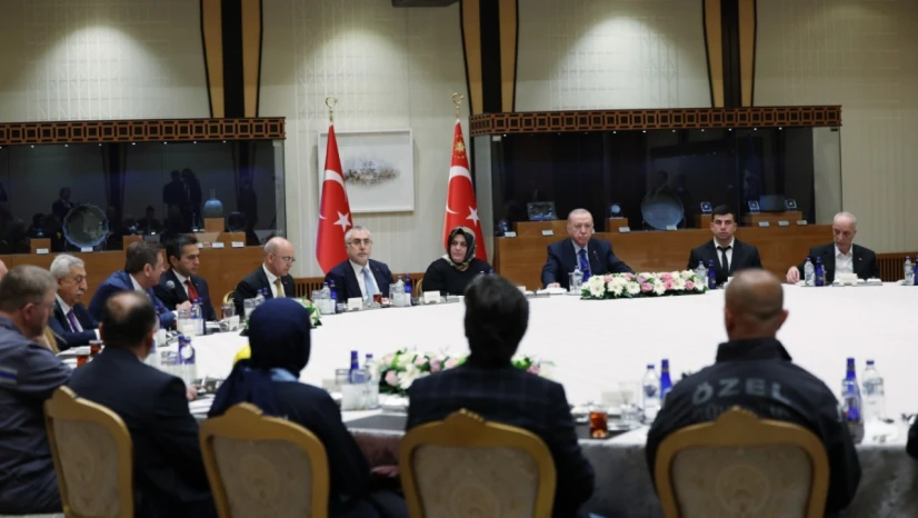 Erdoğan, işçilerle bir araya geldi