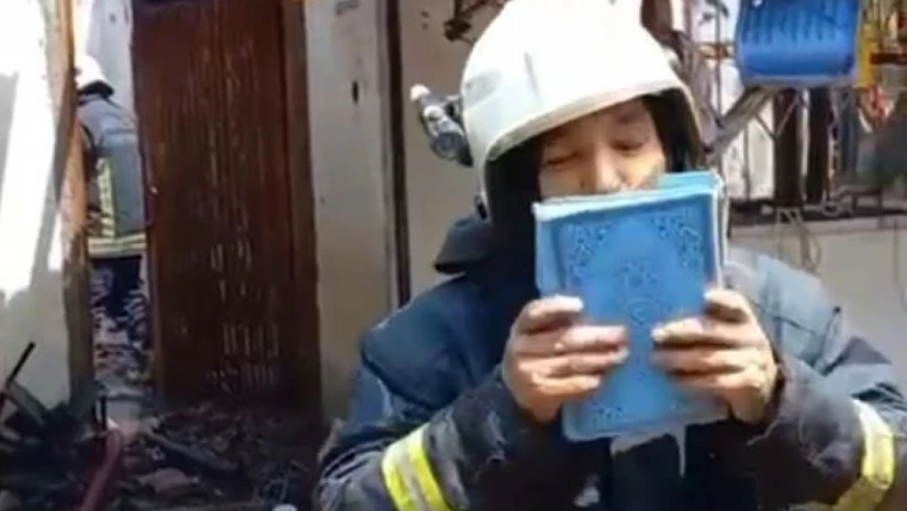 İtfaiye erinin Kur'an-ı Kerim mutluluğu