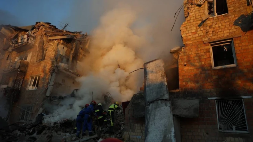 Rusya'dan Kiev'e İHA ve Füze Saldırısı, Ukrayna Misilleme Yaptı