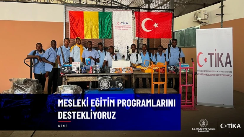 TİKA'dan Gine'deki Meslek Yüksekokulu'na teknik donanım desteği