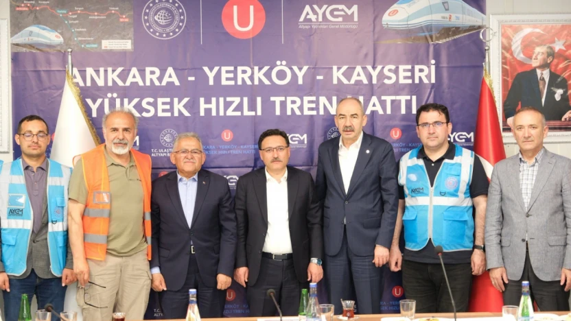 Büyükkılıç'tan Yüksek Hızlı Tren Şantiyesinde İnceleme