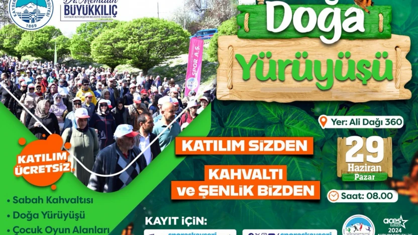 Büyükşehir'den Doğa Yürüyüşüne Davet