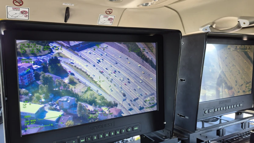 Kurban Bayramı öncesi helikopter destekli trafik denetimi