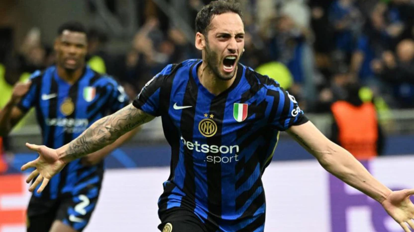 Şampiyonlar Ligi'nde ilk finalist Hakan Çalhanoğlu'lu Inter