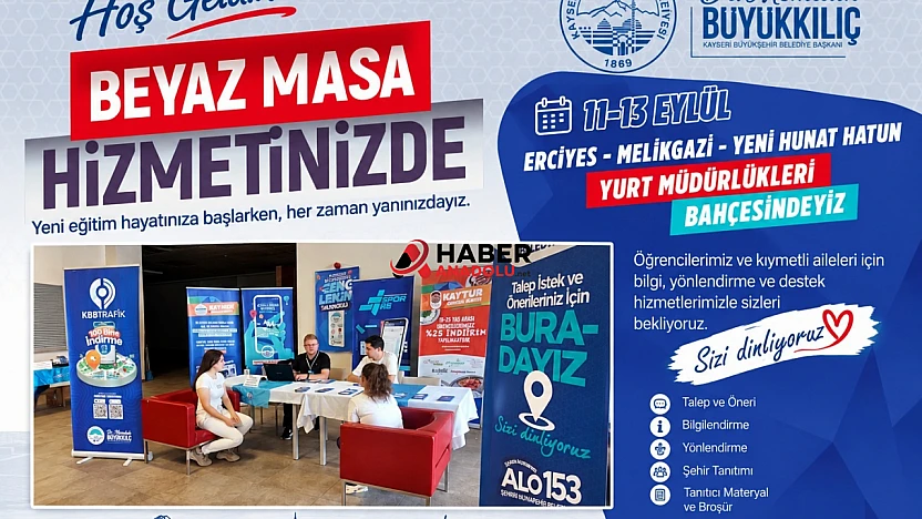 Üniversite öğrencilerine 'Beyaz Masa' desteği
