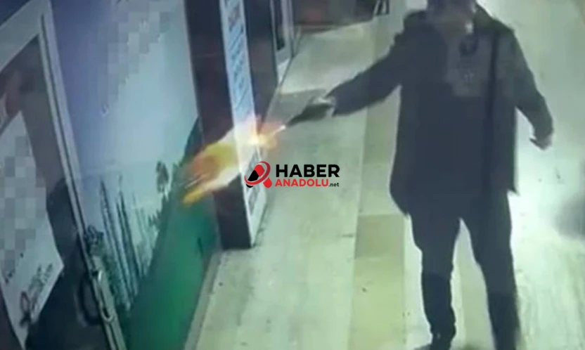 İşyerini mermi yağmuruna tuttu