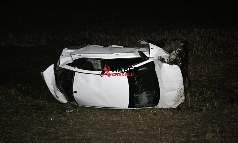 Kayseri'de otomobil devrildi: 1 ölü, 4 yaralı