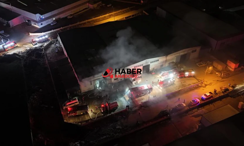Mobilya fabrikasında yangın