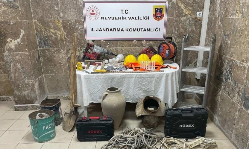 Ürgüp'te Tarihi Eser Kaçakçılarına Suçüstü Operasyon